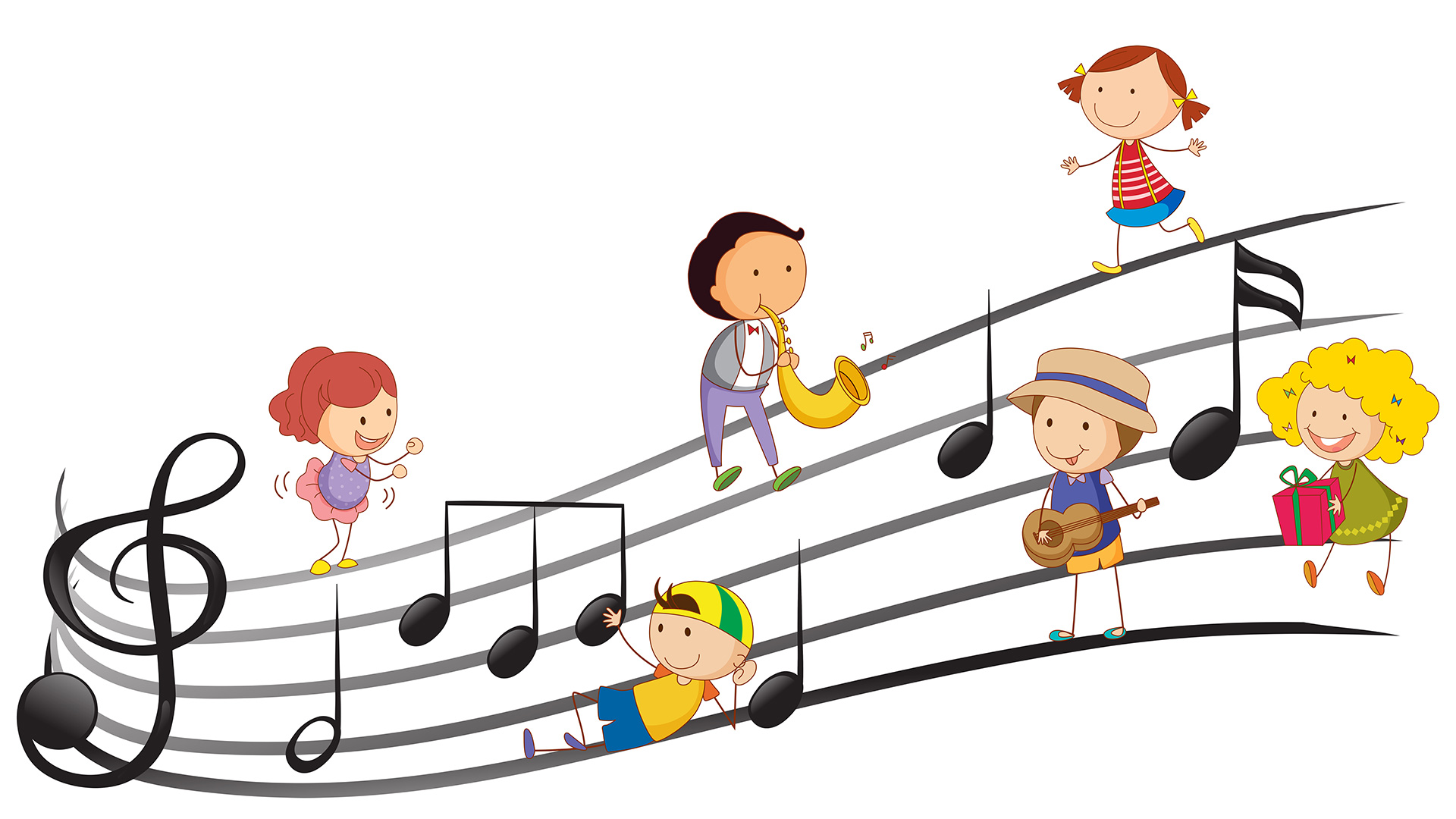 Kinder der Musikschule Rasselband